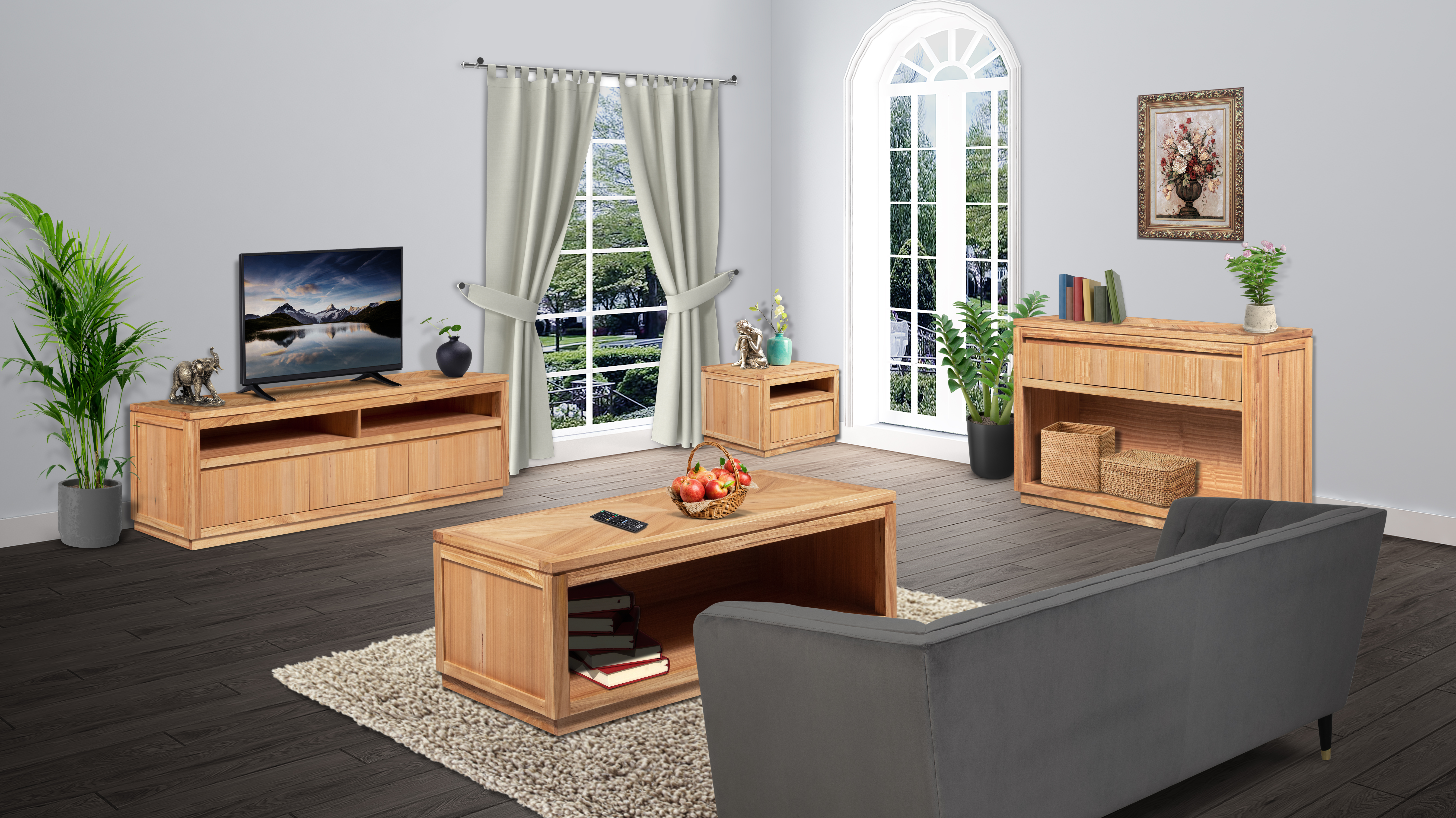 Coffee Lamp & Sofa Tables